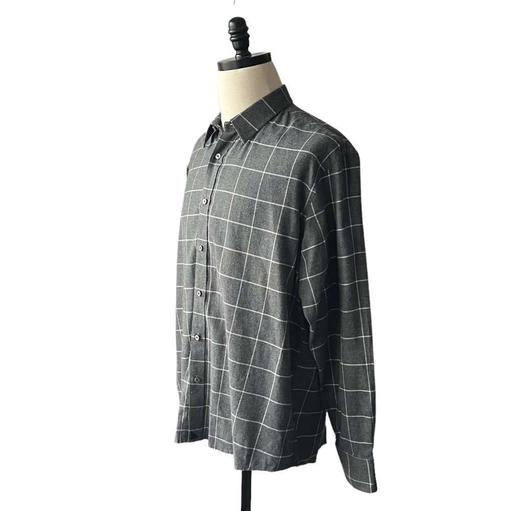 UNTUCKit Grey Flannel Windowpane Check | XXL - Picture 4 of 8